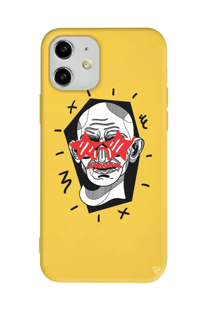 Gandhi Lansman Model İçi Kadife Silikon Telefon Kılıfı