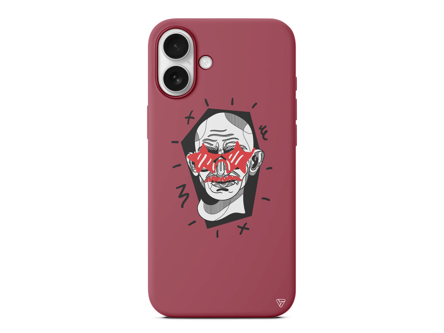 Gandhi Lansman Model İçi Kadife Silikon Telefon Kılıfı