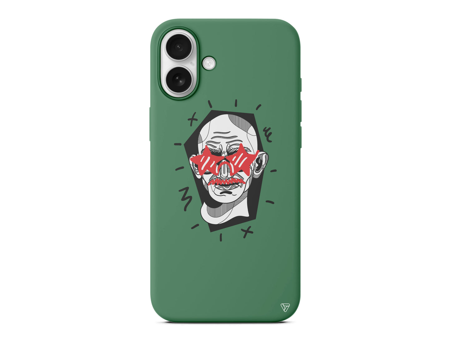 Gandhi Lansman Model İçi Kadife Silikon Telefon Kılıfı