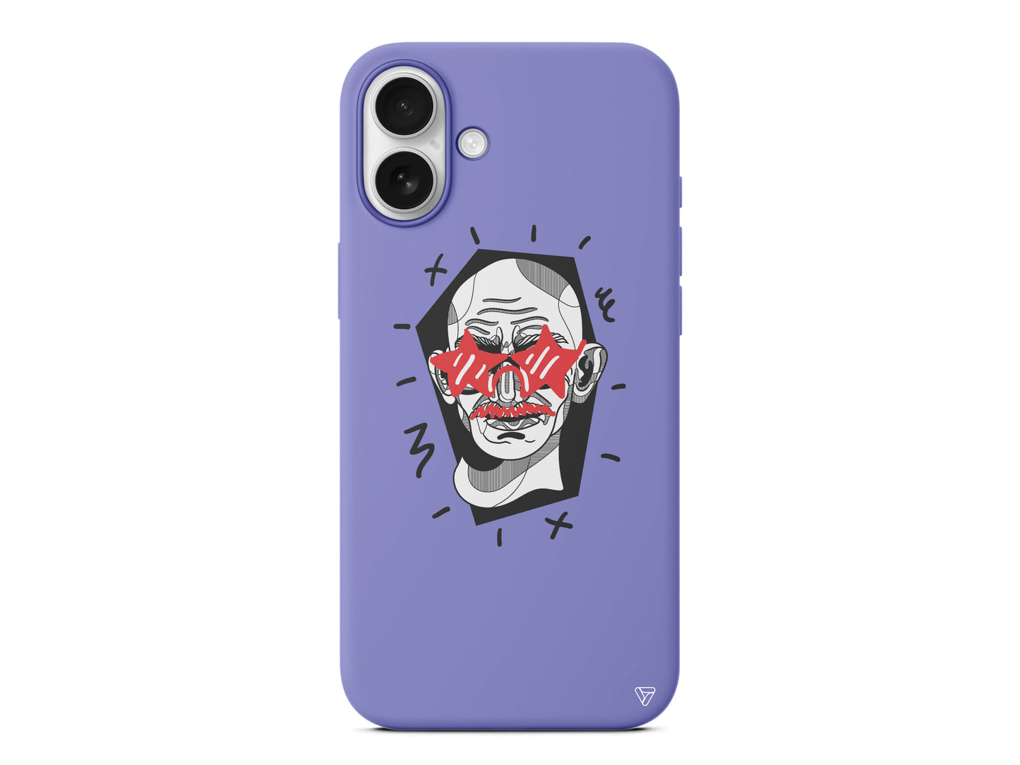 Gandhi Lansman Model İçi Kadife Silikon Telefon Kılıfı