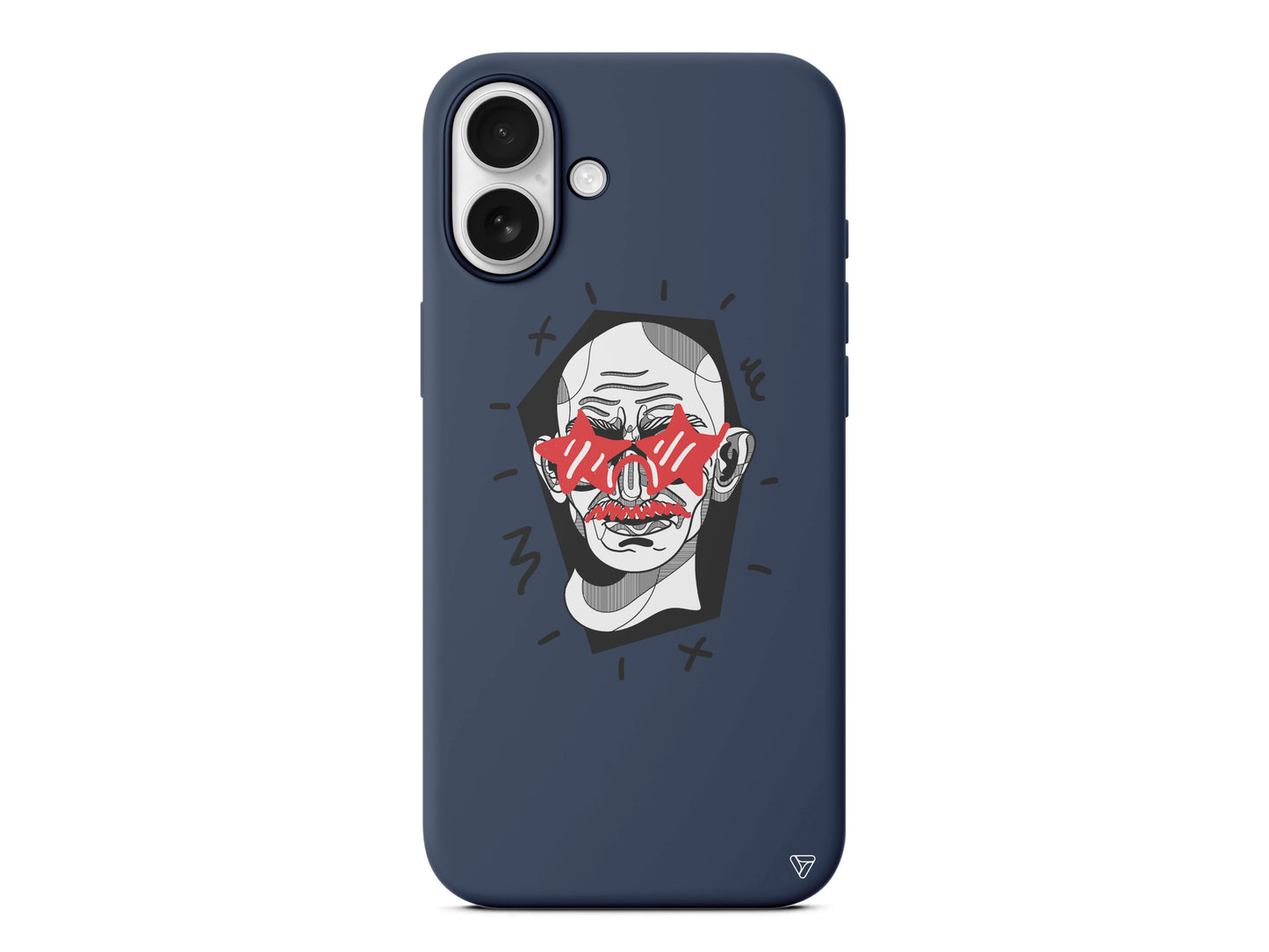 Gandhi Lansman Model İçi Kadife Silikon Telefon Kılıfı