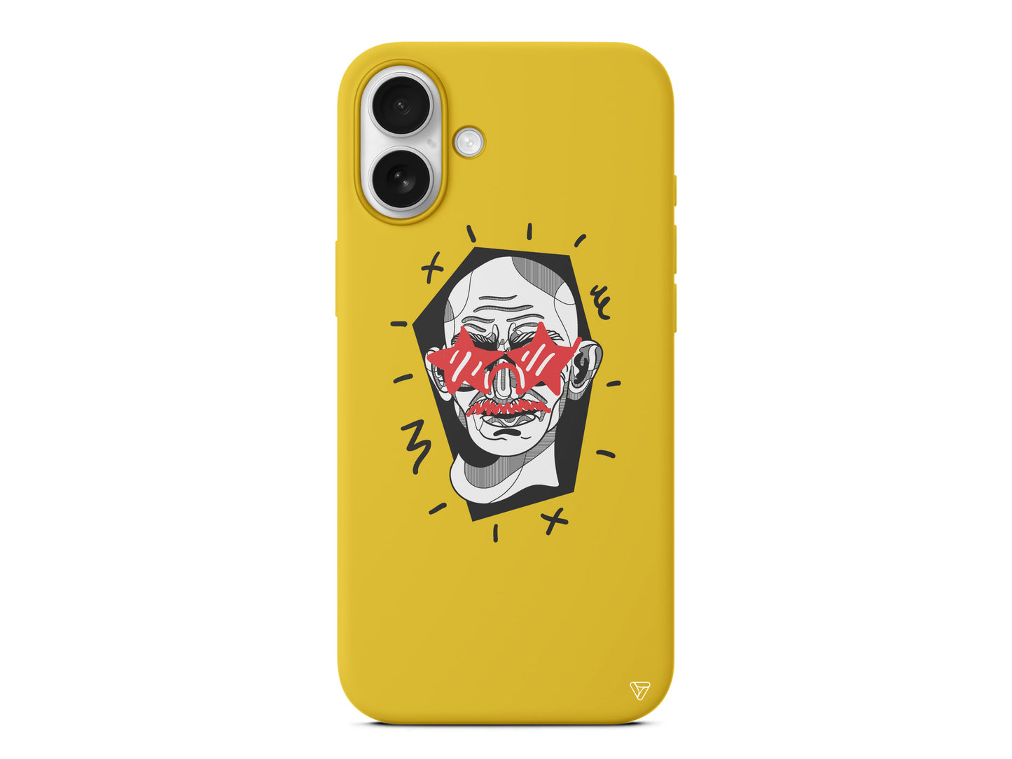 Gandhi Lansman Model İçi Kadife Silikon Telefon Kılıfı