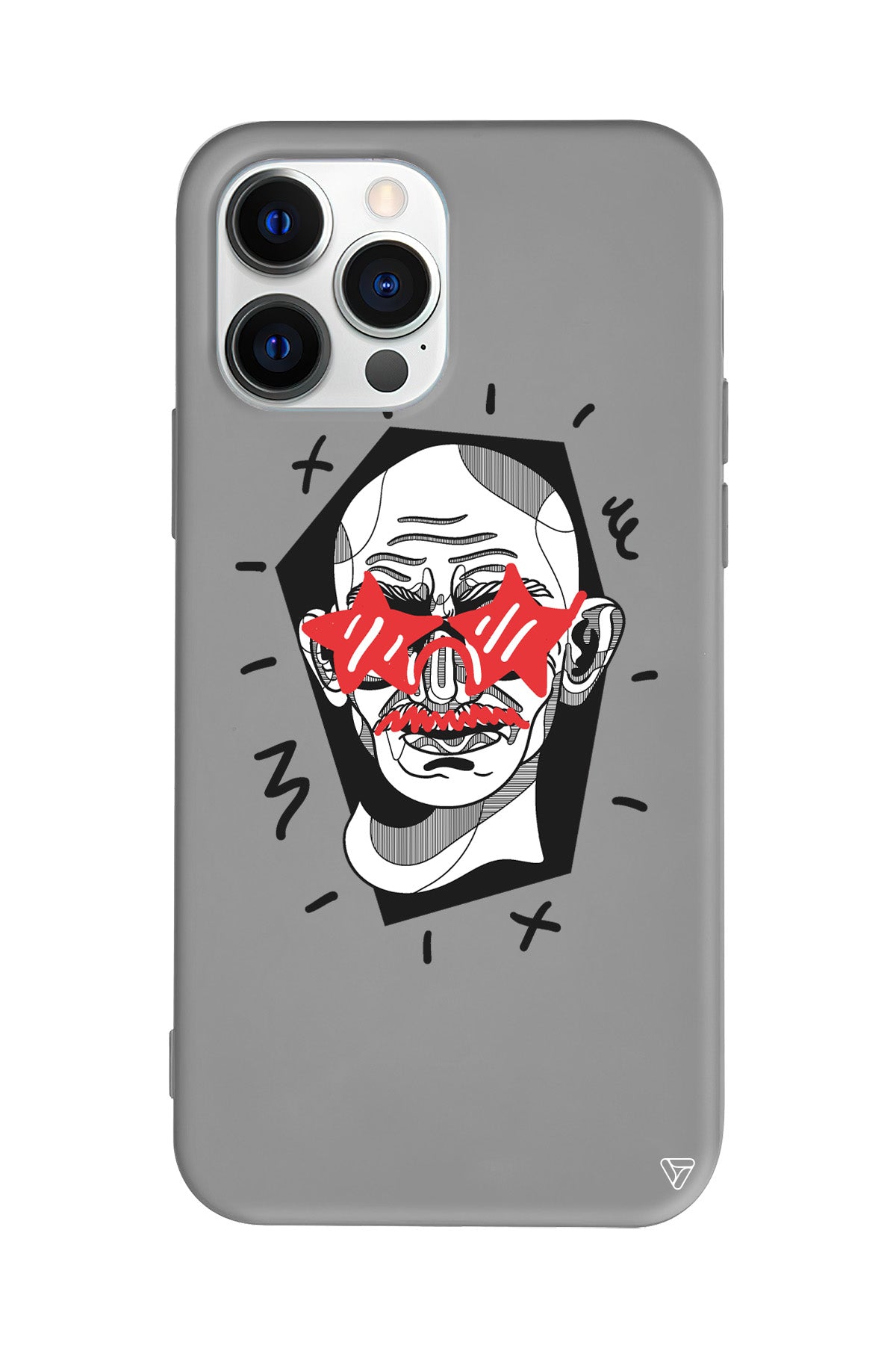 Gandhi Lansman Model İçi Kadife Silikon Telefon Kılıfı