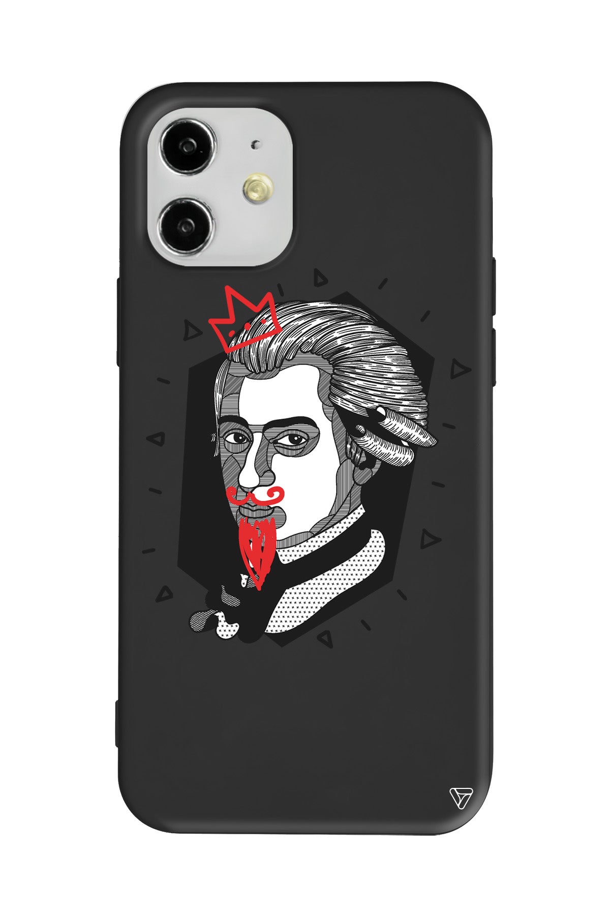Amadeus Mozart Lansman Model İçi Kadife Silikon Telefon Kılıfı
