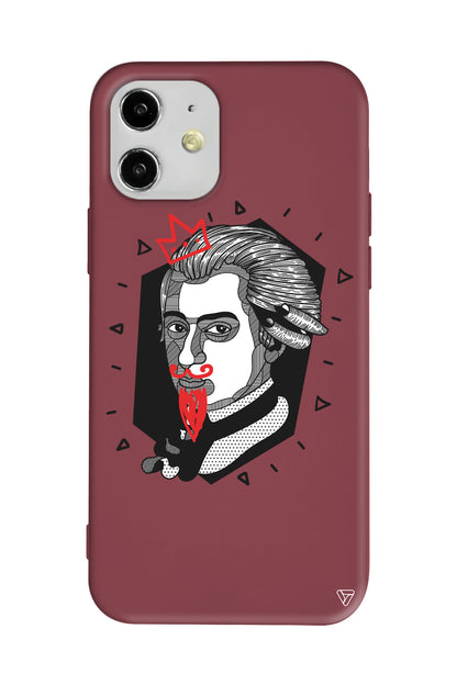 Amadeus Mozart Lansman Model İçi Kadife Silikon Telefon Kılıfı