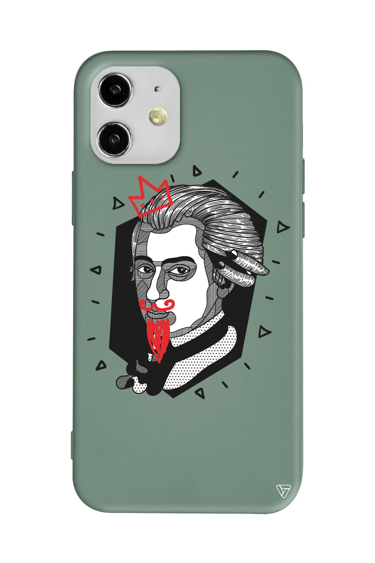 Amadeus Mozart Lansman Model İçi Kadife Silikon Telefon Kılıfı