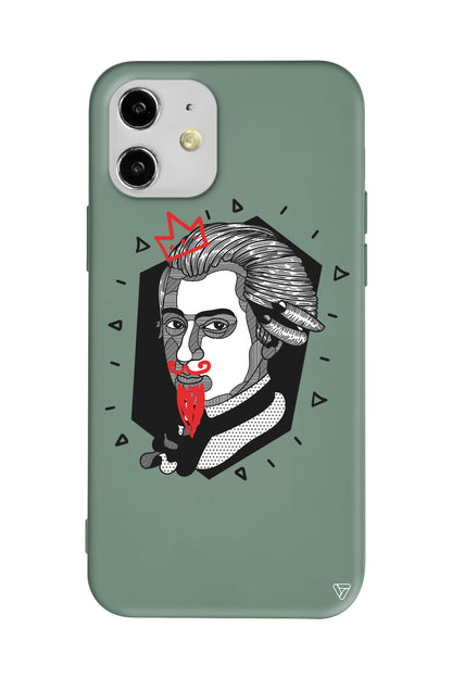 Amadeus Mozart Lansman Model İçi Kadife Silikon Telefon Kılıfı