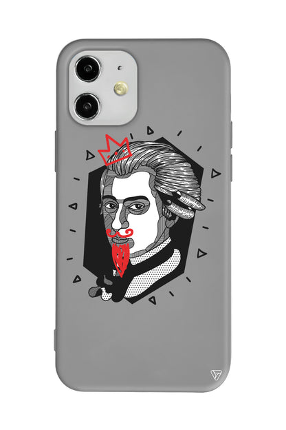 Amadeus Mozart Lansman Model İçi Kadife Silikon Telefon Kılıfı