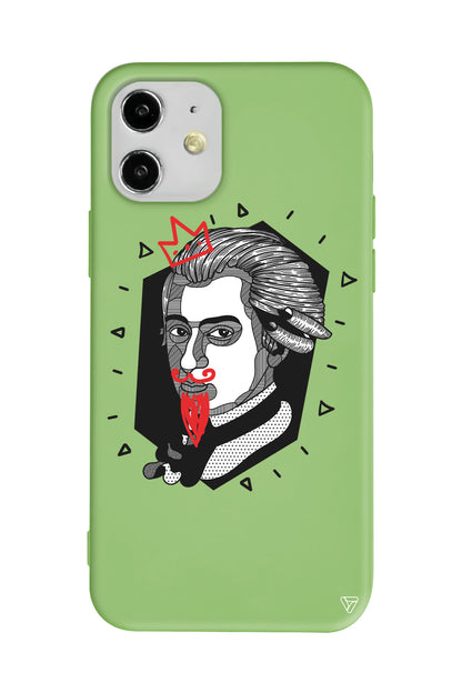 Amadeus Mozart Lansman Model İçi Kadife Silikon Telefon Kılıfı