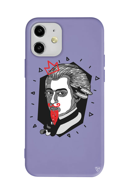 Amadeus Mozart Lansman Model İçi Kadife Silikon Telefon Kılıfı