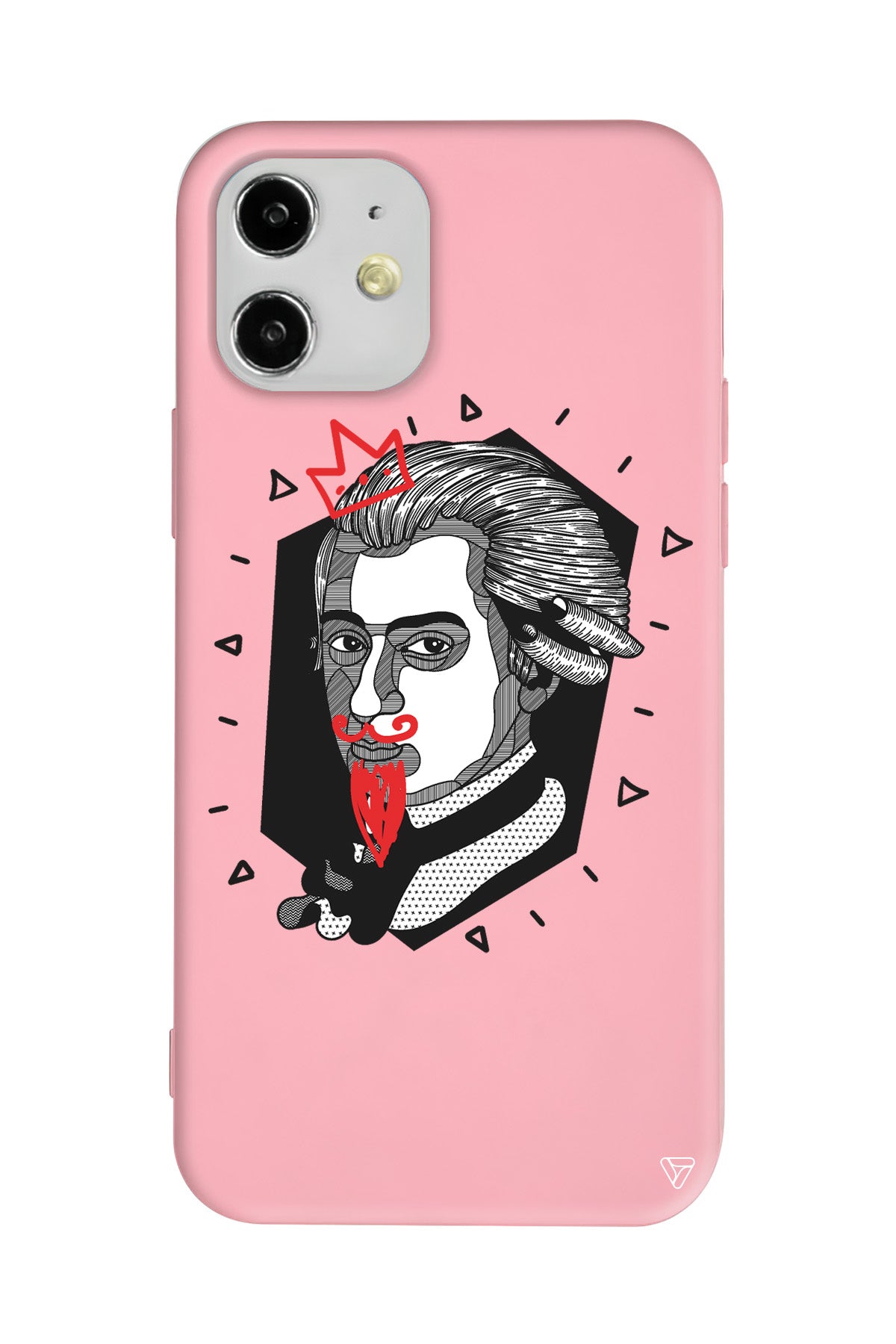Amadeus Mozart Lansman Model İçi Kadife Silikon Telefon Kılıfı