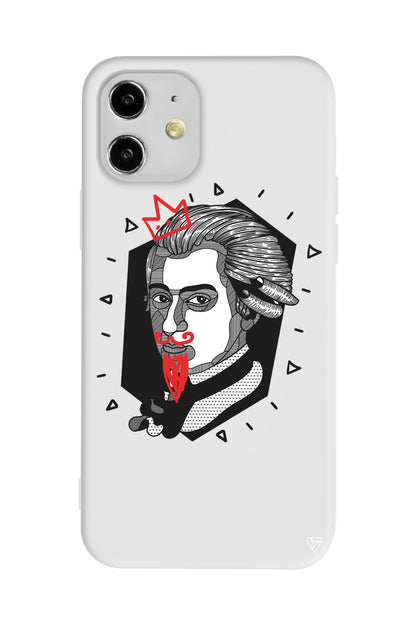 Amadeus Mozart Lansman Model İçi Kadife Silikon Telefon Kılıfı