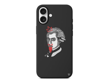 Amadeus Mozart Lansman Model İçi Kadife Silikon Telefon Kılıfı