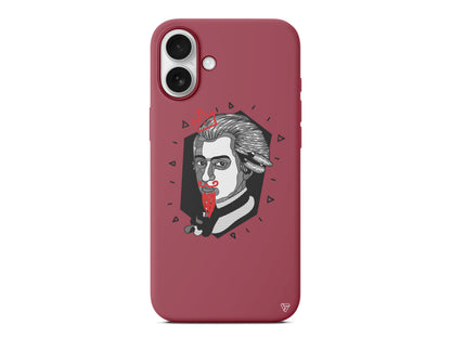 Amadeus Mozart Lansman Model İçi Kadife Silikon Telefon Kılıfı