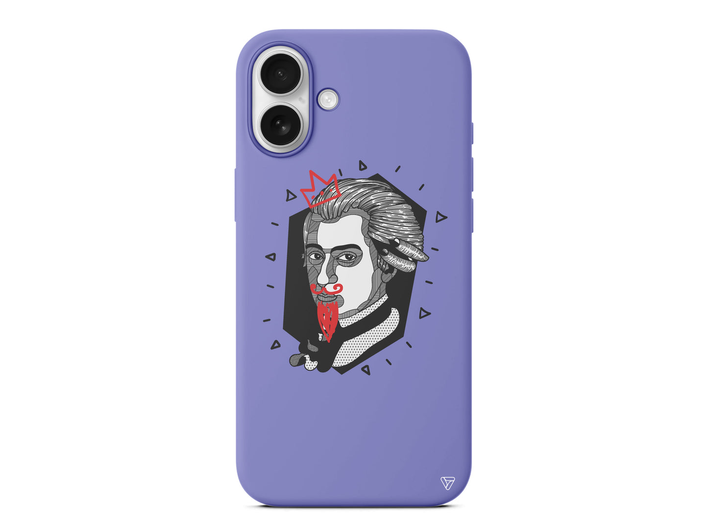 Amadeus Mozart Lansman Model İçi Kadife Silikon Telefon Kılıfı