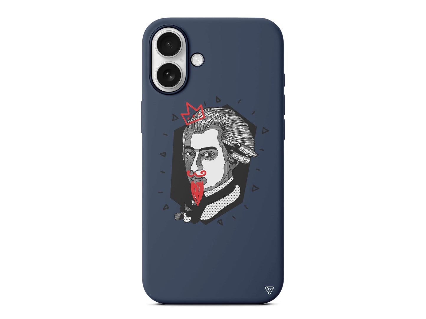 Amadeus Mozart Lansman Model İçi Kadife Silikon Telefon Kılıfı