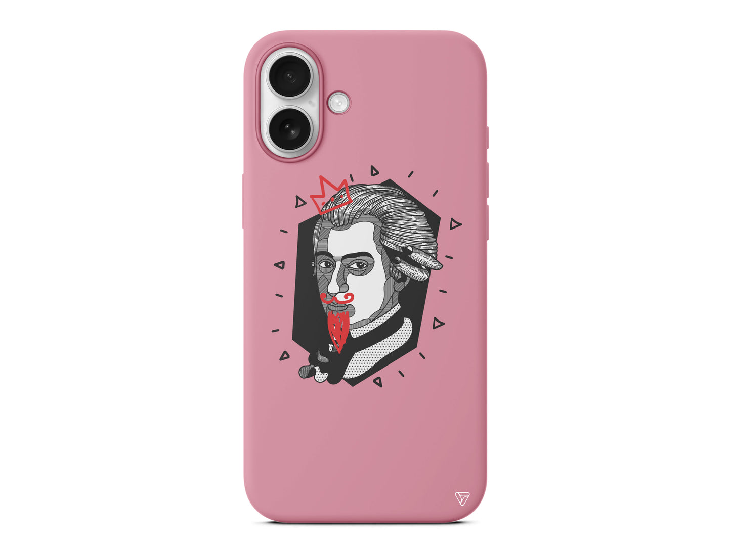 Amadeus Mozart Lansman Model İçi Kadife Silikon Telefon Kılıfı