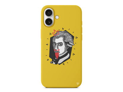 Amadeus Mozart Lansman Model İçi Kadife Silikon Telefon Kılıfı
