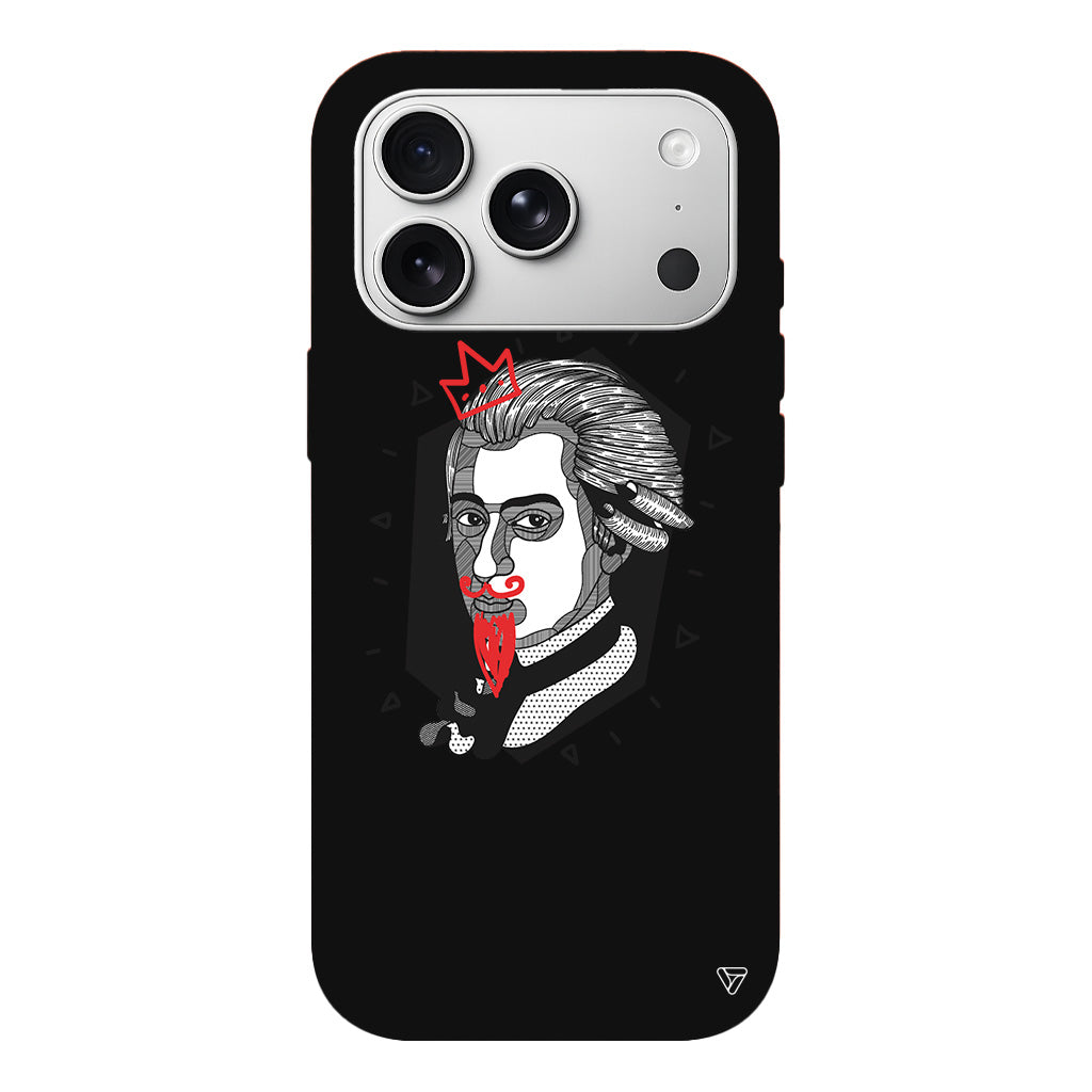 Amadeus Mozart Lansman Model İçi Kadife Silikon Telefon Kılıfı