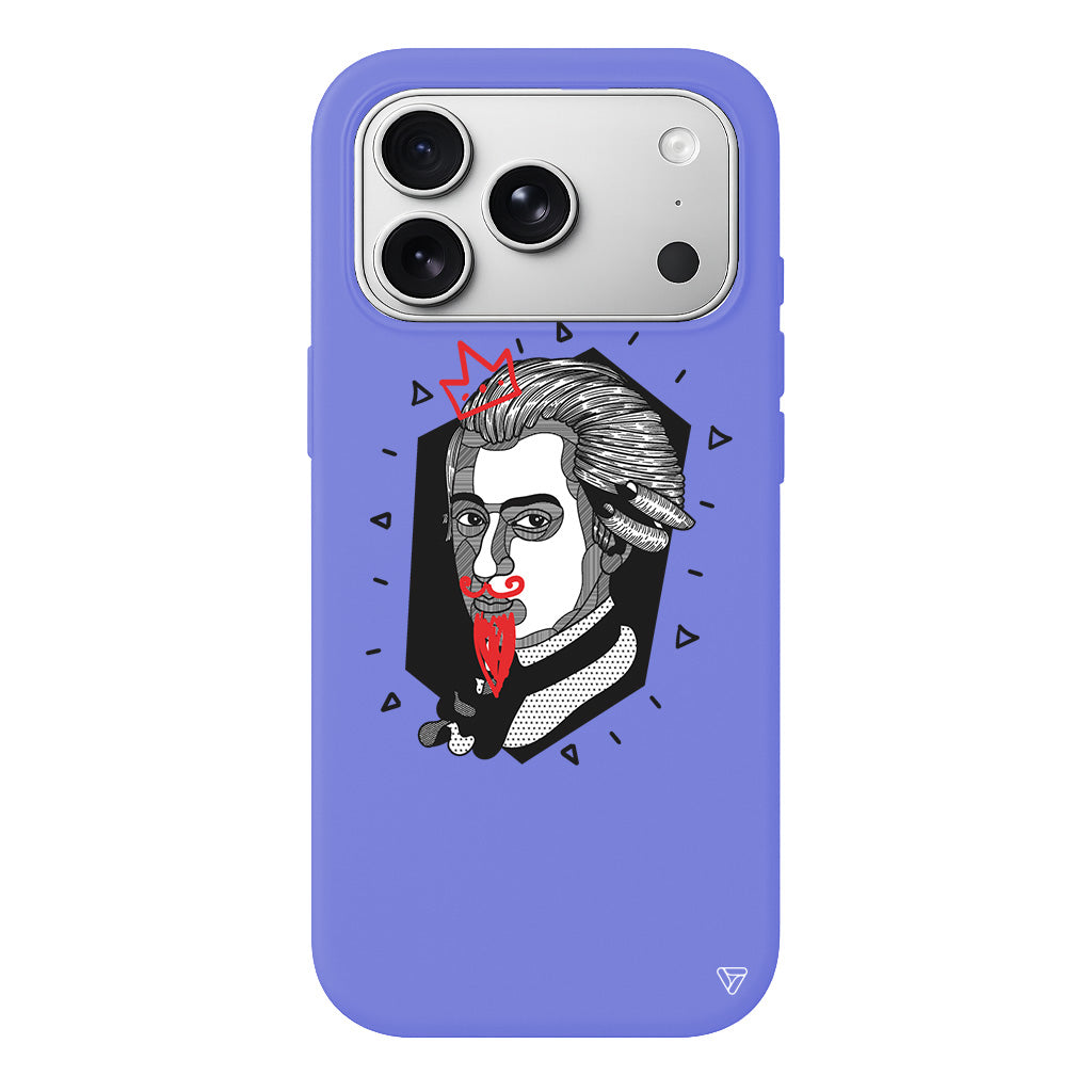 Amadeus Mozart Lansman Model İçi Kadife Silikon Telefon Kılıfı