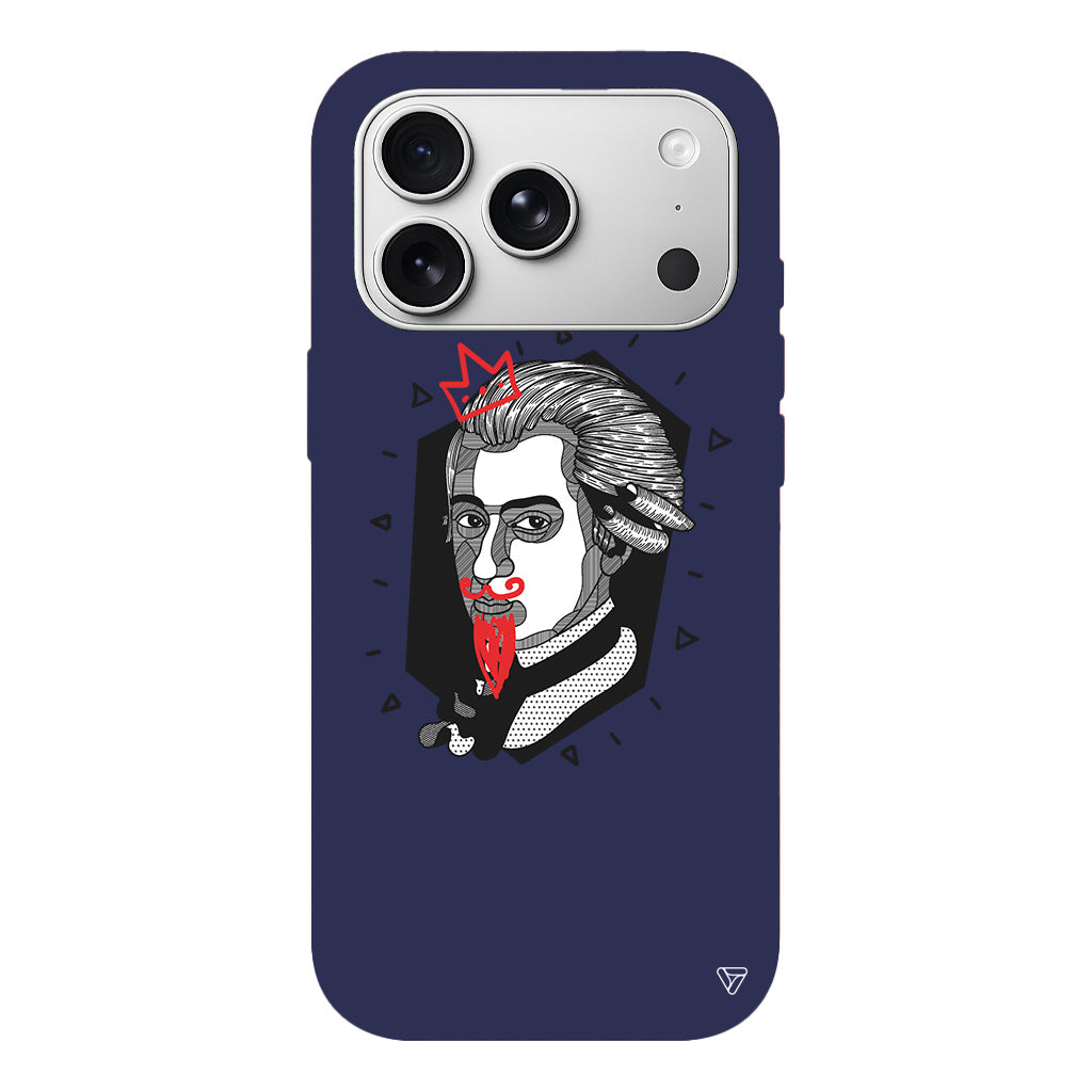 Amadeus Mozart Lansman Model İçi Kadife Silikon Telefon Kılıfı