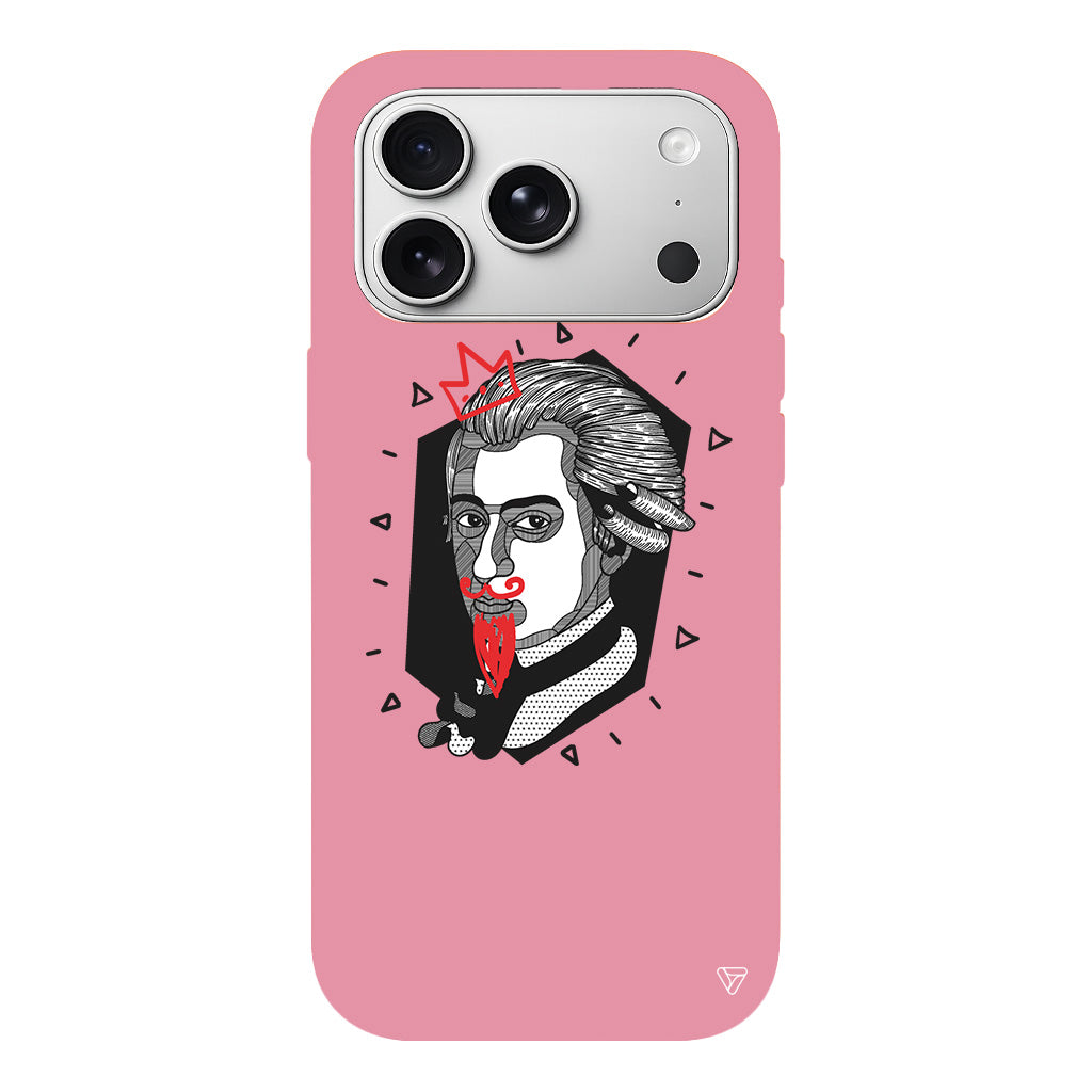 Amadeus Mozart Lansman Model İçi Kadife Silikon Telefon Kılıfı
