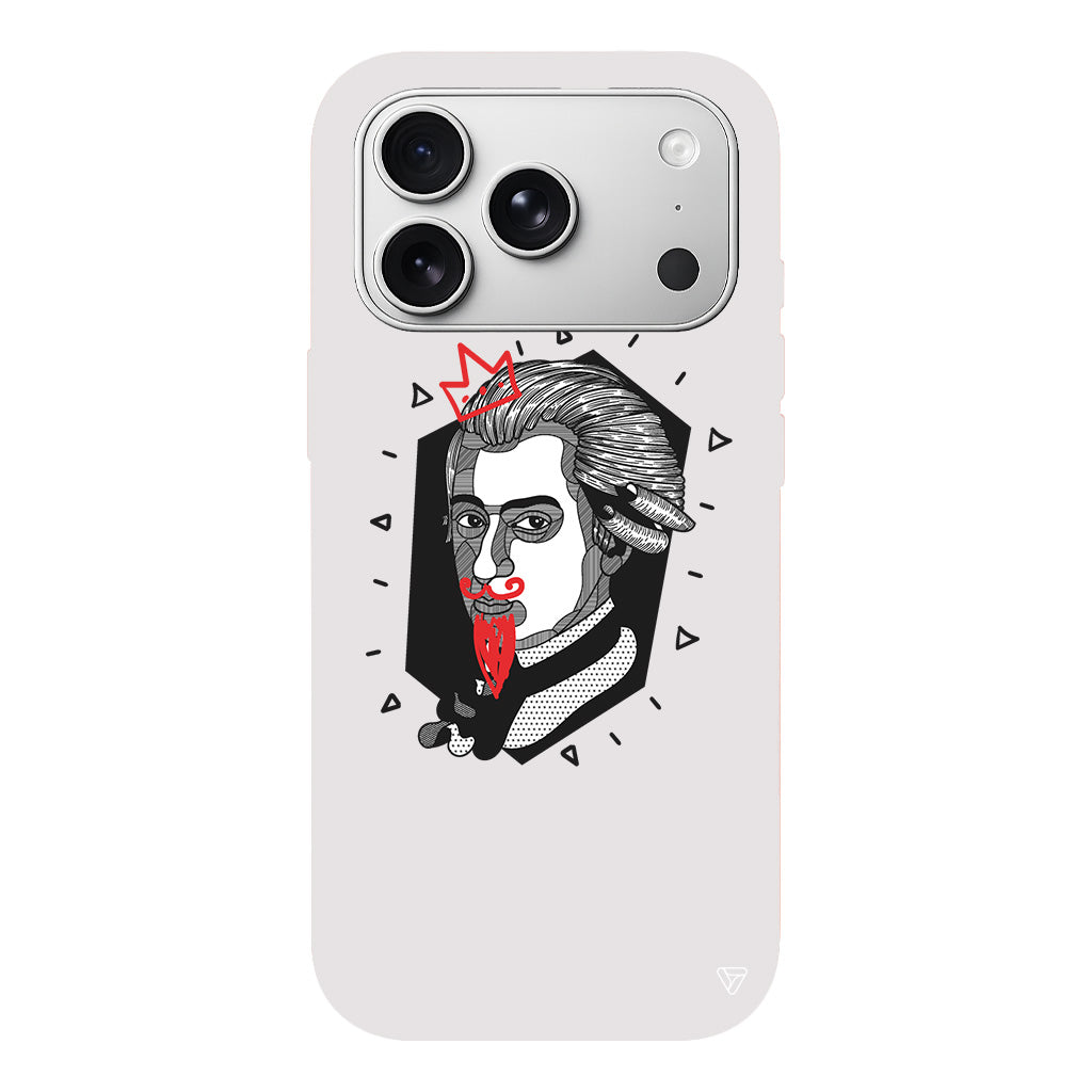 Amadeus Mozart Lansman Model İçi Kadife Silikon Telefon Kılıfı
