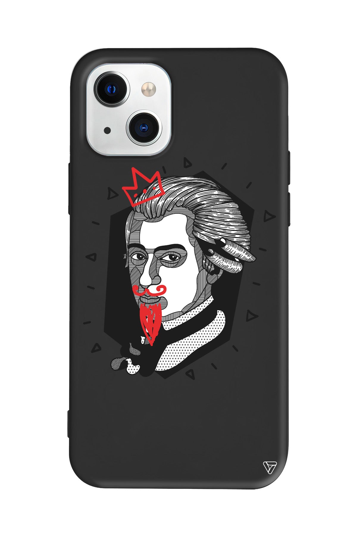 Amadeus Mozart Lansman Model İçi Kadife Silikon Telefon Kılıfı