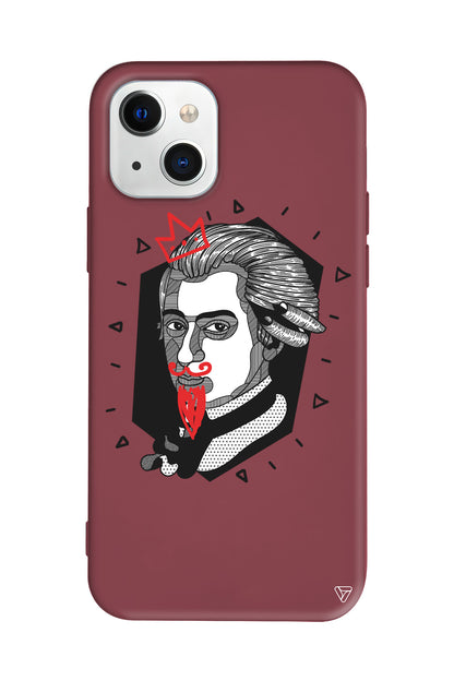 Amadeus Mozart Lansman Model İçi Kadife Silikon Telefon Kılıfı