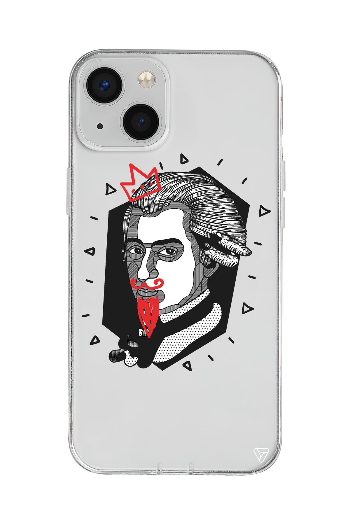 Amadeus Mozart Lansman Model İçi Kadife Silikon Telefon Kılıfı