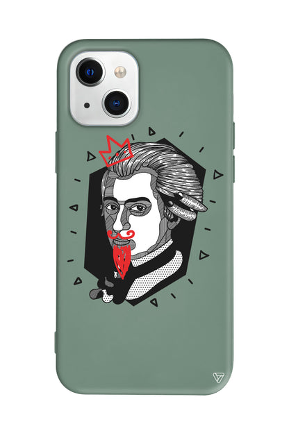Amadeus Mozart Lansman Model İçi Kadife Silikon Telefon Kılıfı