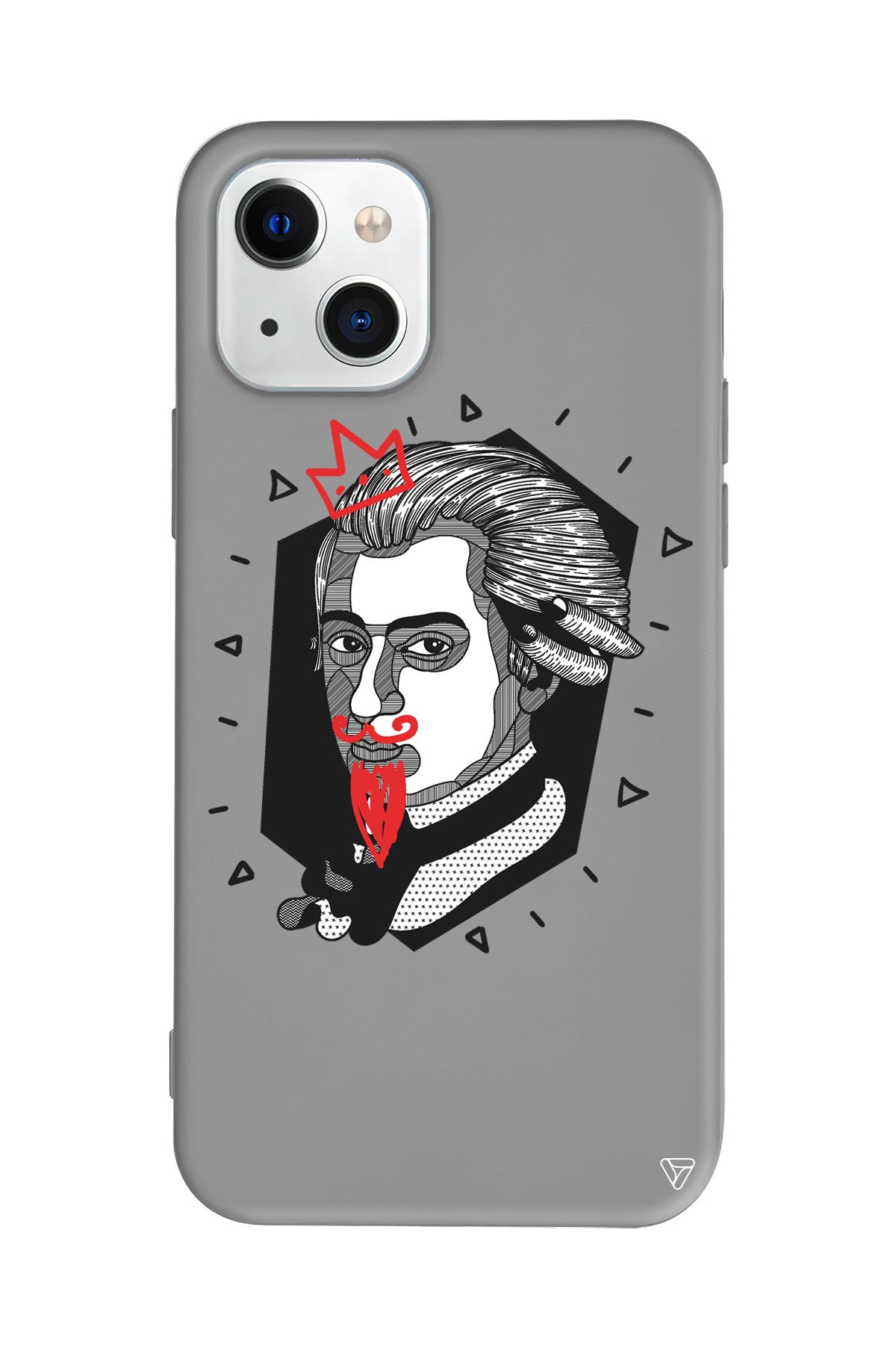 Amadeus Mozart Lansman Model İçi Kadife Silikon Telefon Kılıfı