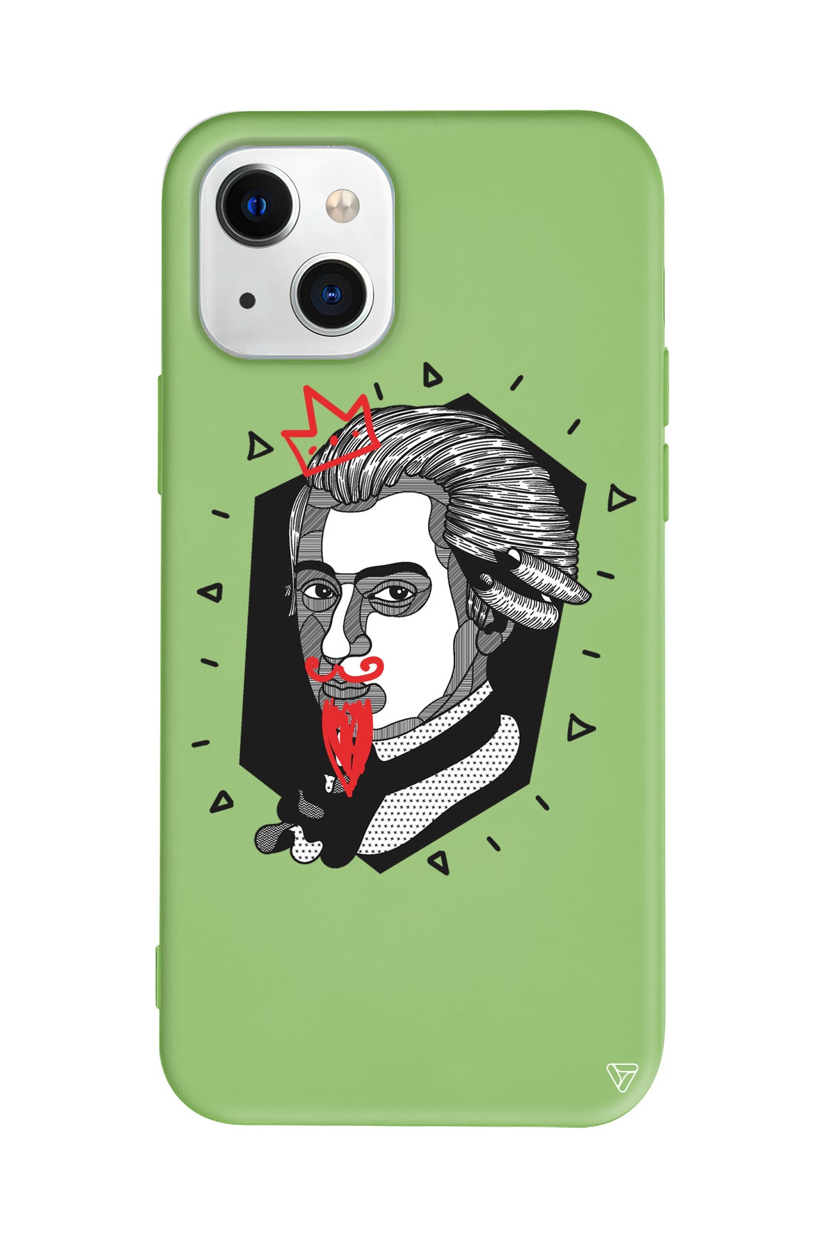 Amadeus Mozart Lansman Model İçi Kadife Silikon Telefon Kılıfı