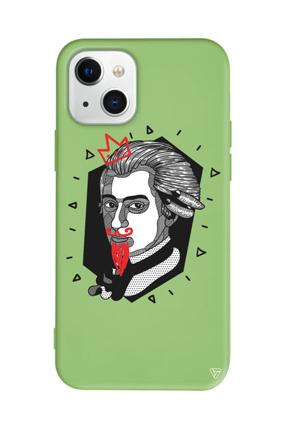 Amadeus Mozart Lansman Model İçi Kadife Silikon Telefon Kılıfı