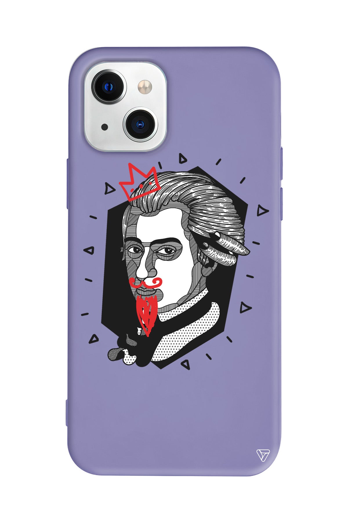 Amadeus Mozart Lansman Model İçi Kadife Silikon Telefon Kılıfı
