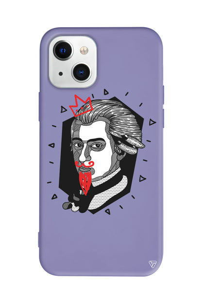Amadeus Mozart Lansman Model İçi Kadife Silikon Telefon Kılıfı