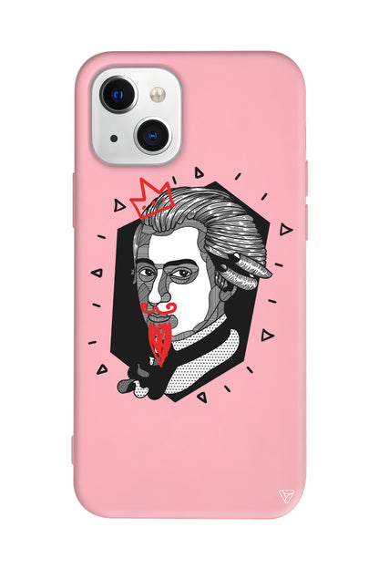 Amadeus Mozart Lansman Model İçi Kadife Silikon Telefon Kılıfı