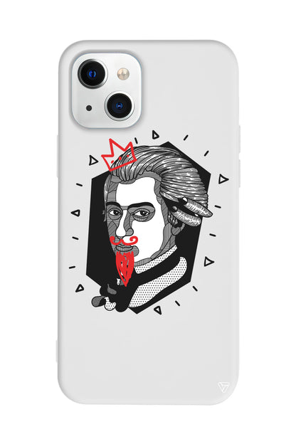 Amadeus Mozart Lansman Model İçi Kadife Silikon Telefon Kılıfı