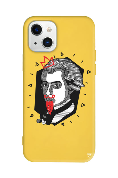Amadeus Mozart Lansman Model İçi Kadife Silikon Telefon Kılıfı