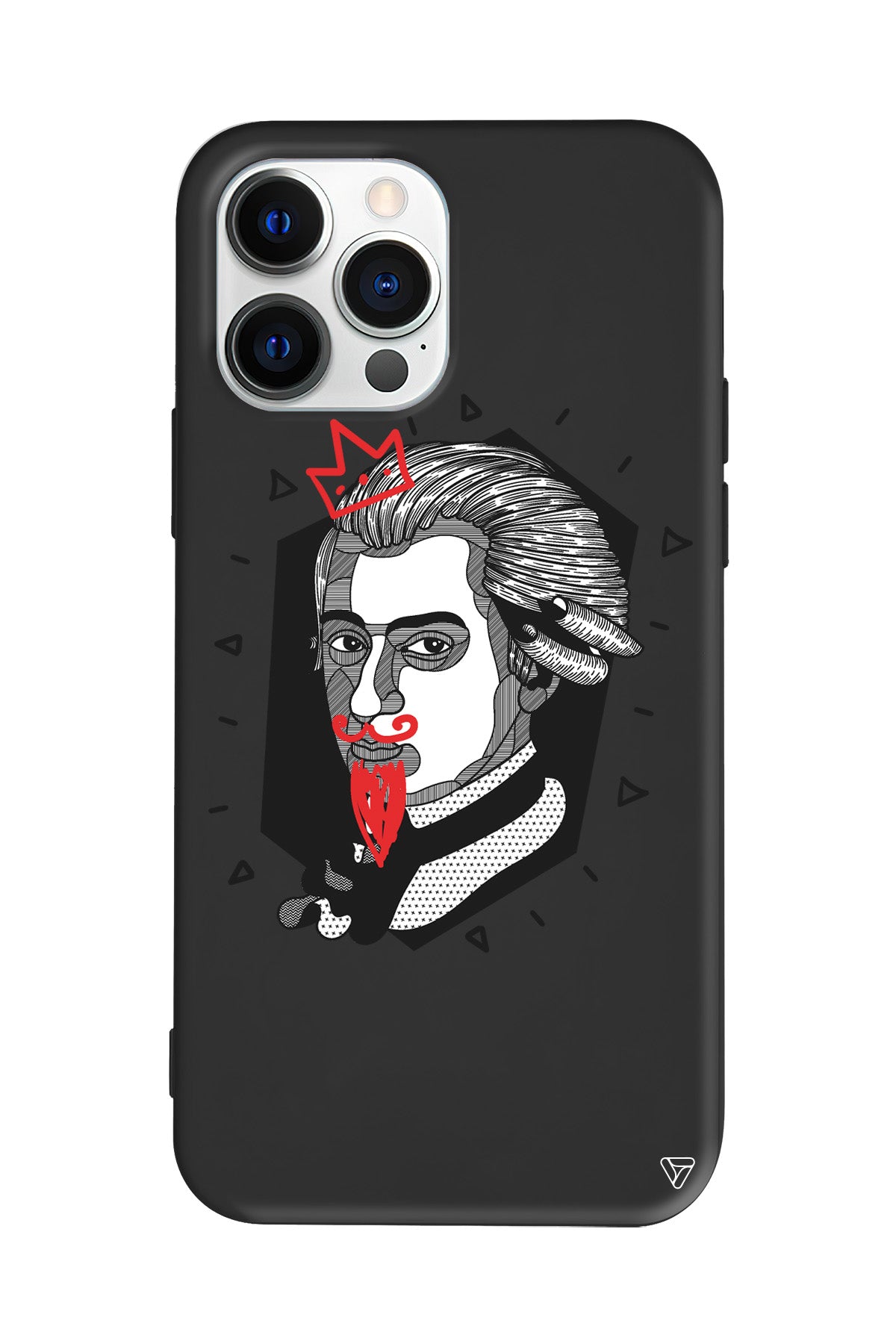 Amadeus Mozart Lansman Model İçi Kadife Silikon Telefon Kılıfı