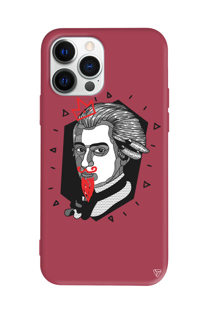 Amadeus Mozart Lansman Model İçi Kadife Silikon Telefon Kılıfı