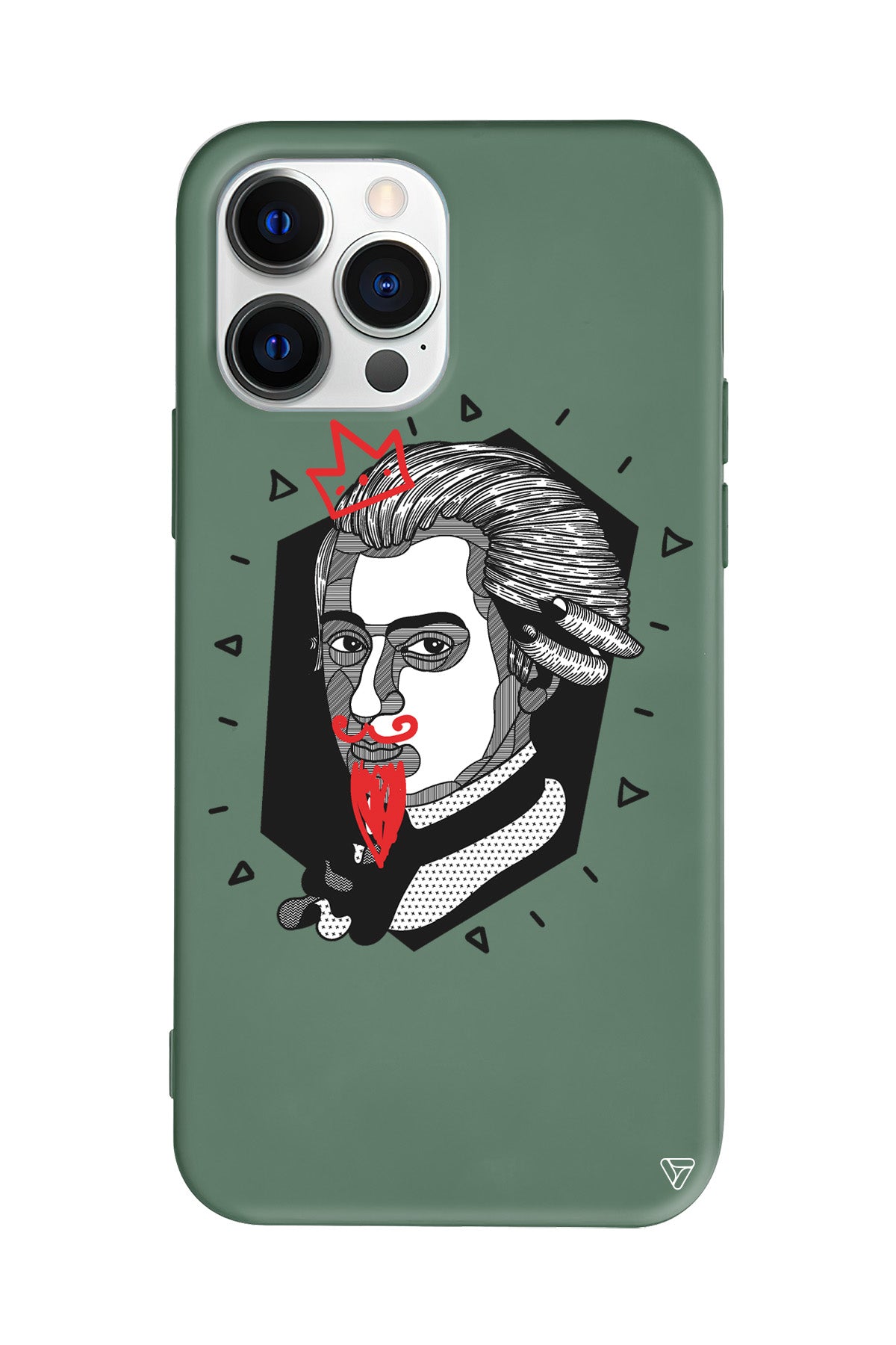 Amadeus Mozart Lansman Model İçi Kadife Silikon Telefon Kılıfı