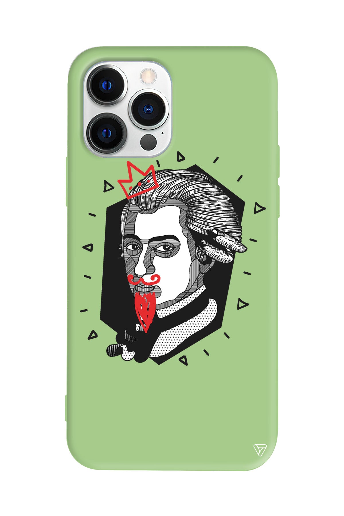 Amadeus Mozart Lansman Model İçi Kadife Silikon Telefon Kılıfı