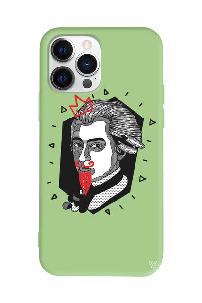 Amadeus Mozart Lansman Model İçi Kadife Silikon Telefon Kılıfı