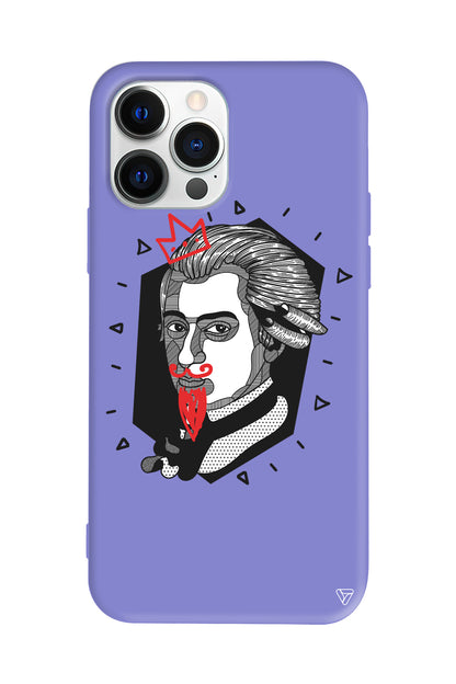 Amadeus Mozart Lansman Model İçi Kadife Silikon Telefon Kılıfı