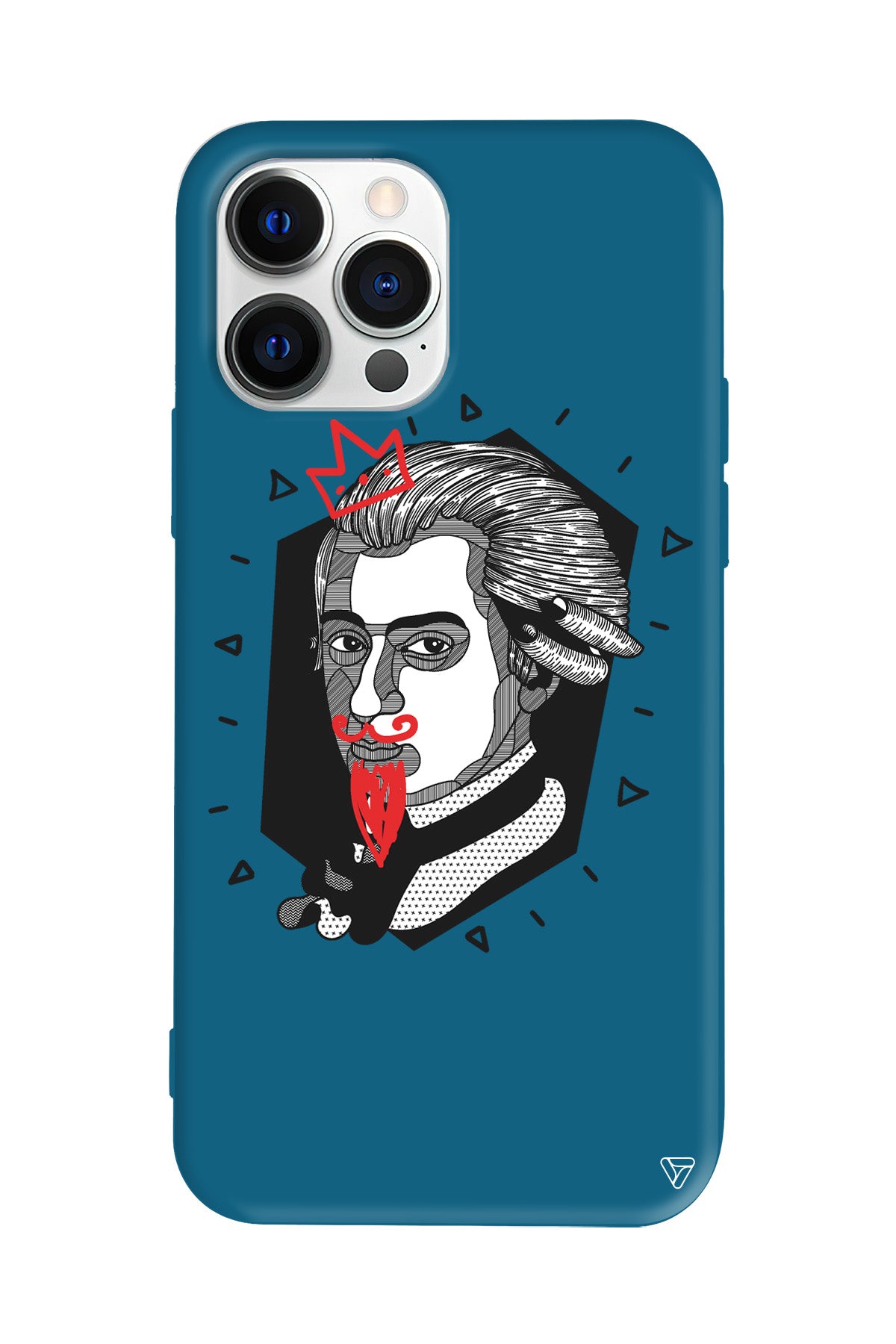 Amadeus Mozart Lansman Model İçi Kadife Silikon Telefon Kılıfı