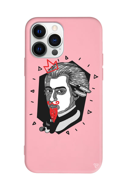 Amadeus Mozart Lansman Model İçi Kadife Silikon Telefon Kılıfı