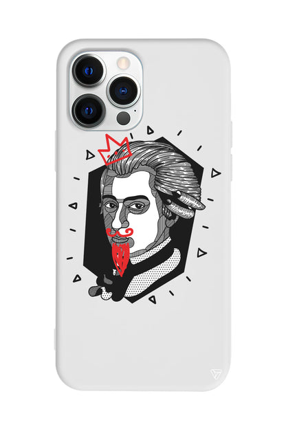 Amadeus Mozart Lansman Model İçi Kadife Silikon Telefon Kılıfı