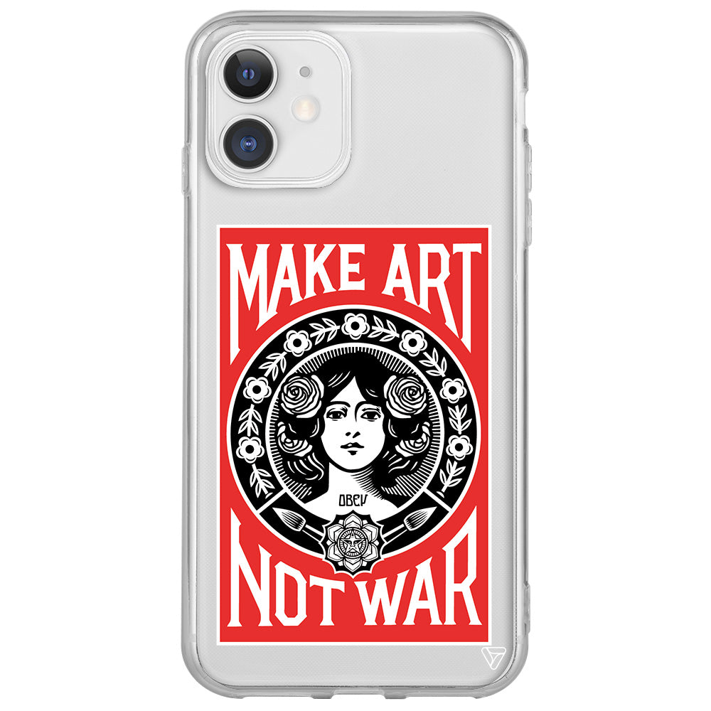 Obey Make Love Lansman Model İçi Kadife Silikon Telefon Kılıfı