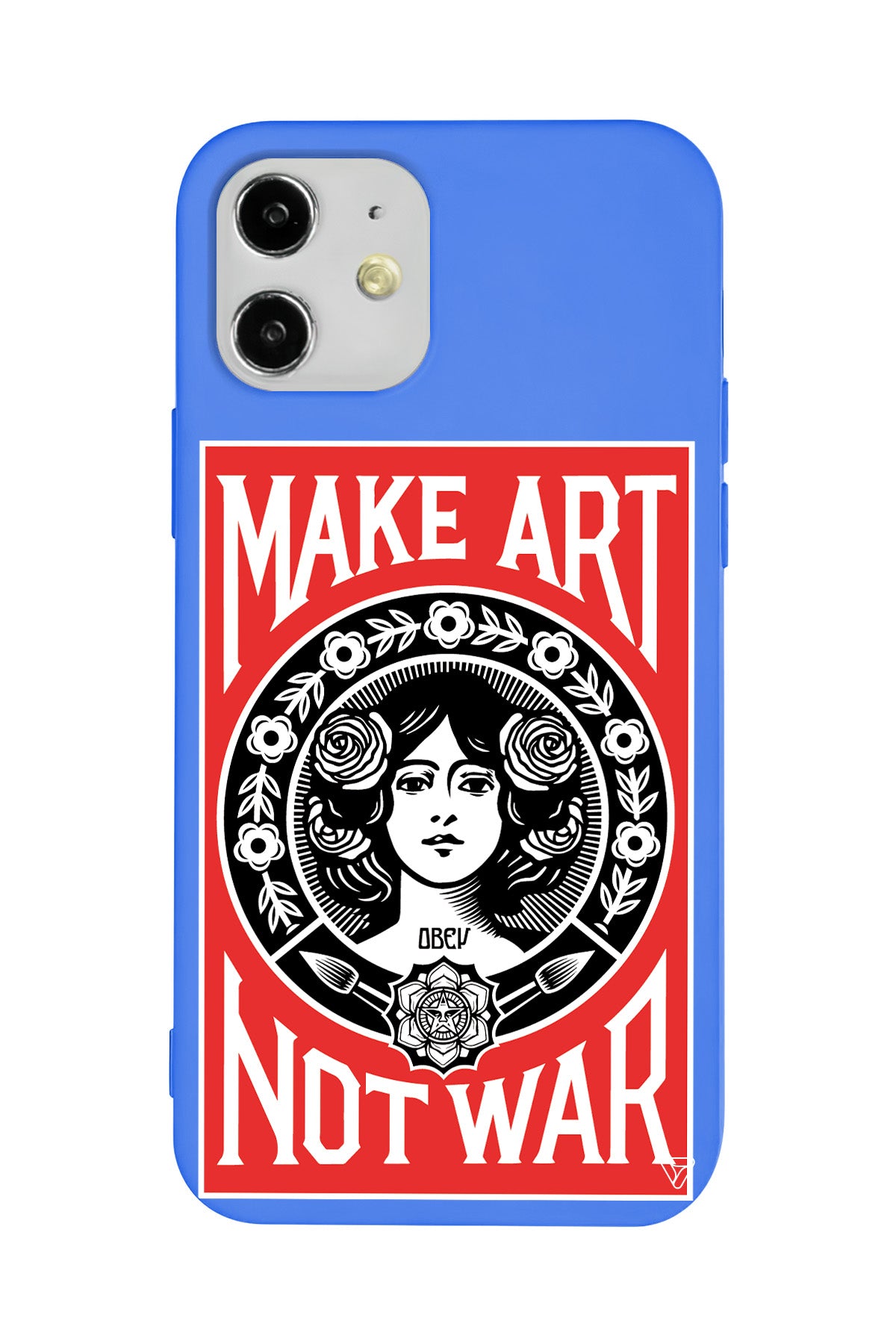 Obey Make Love Lansman Model İçi Kadife Silikon Telefon Kılıfı